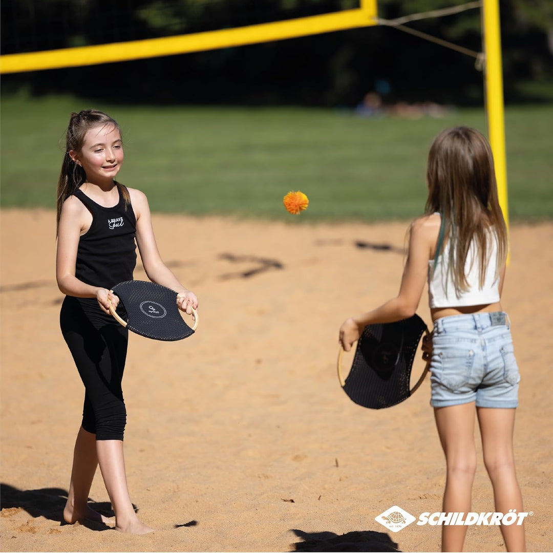 Schildkröt Ogo Sport Bamboo Set I 2 Ogo Scheiben aus FSC Bambus mit elastischem Netz und Wuschelball
