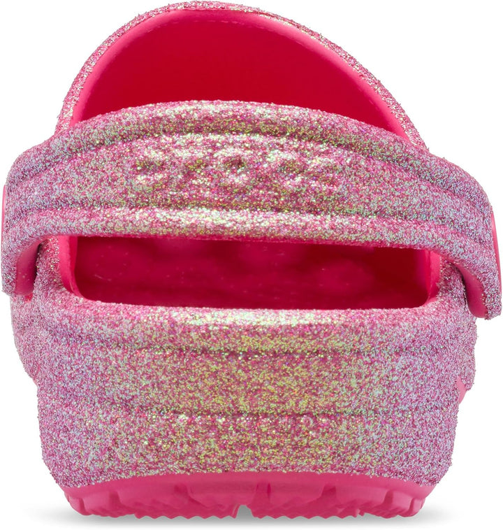 Crocs Unisex Kinder Classic Iridescent Glitter Clog K 19/20 EU Dragon Fruit, 19/20 EU Dragon Fruit