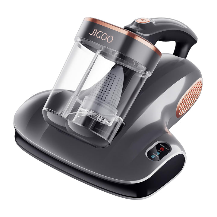 JIGOO S100 Kabelloser Matratzenstaubsauger: Tiefenreinigender Milbenstaubsauger mit UV-Licht gegen A