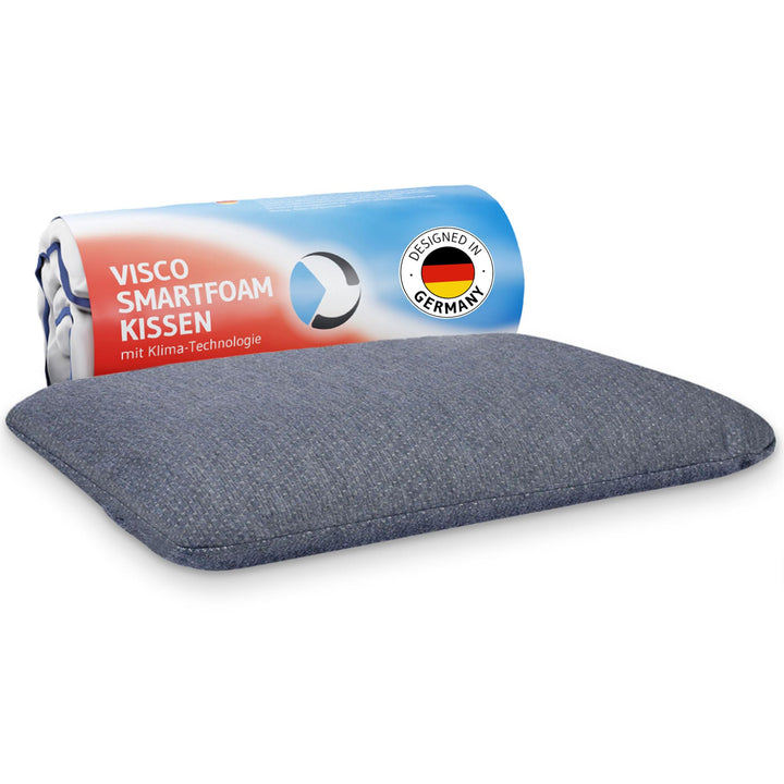 Bauchschläferkissen 40x60 MIZAR Quickdry, Flaches Kopfkissen für Bauchschläfer - 7 cm, Zertifizierte