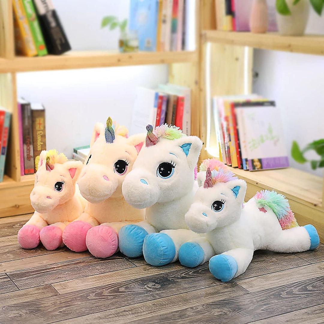 Trayosin Plüsch Einhorn Kuscheltier 40/60cm hoch Super Weiches Einhorn Kissen-Stofftier Süsse Plüsch