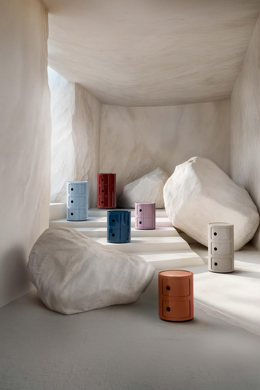 Kartell Componibili, Container 3-fächer, Taupe 3-fächer Taupe, 3-fächer Taupe