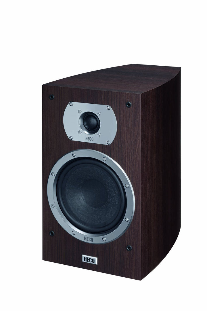 HECO Victa Prime 302 | 2 Wege Heimkino- und Stereo-Regallautsprecher | 1 Paar, Farbe:Schwarz Schwarz