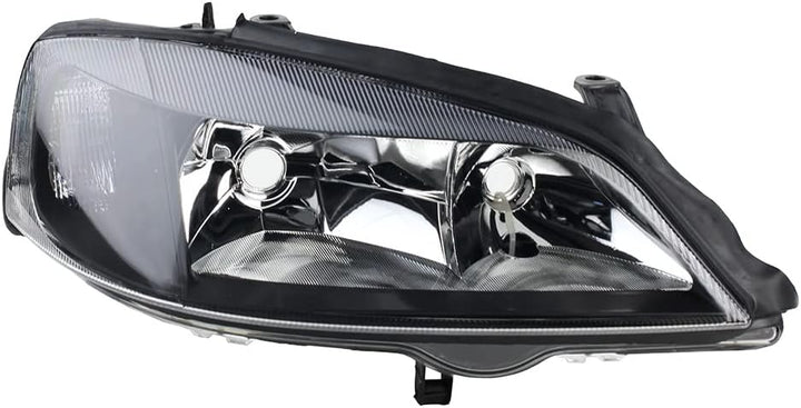 Johns, Scheinwerfer schwarz Front passend für Opel Astra G 98-05 Rechts m. Stellmotor