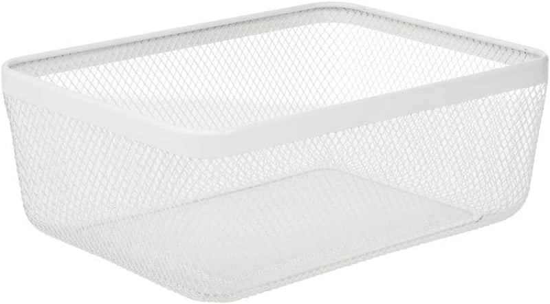 mDesign 4er-Set Allzweckkorb aus Metall – Aufbewahrungskorb für Küche, Vorratskammer, Badezimmer etc