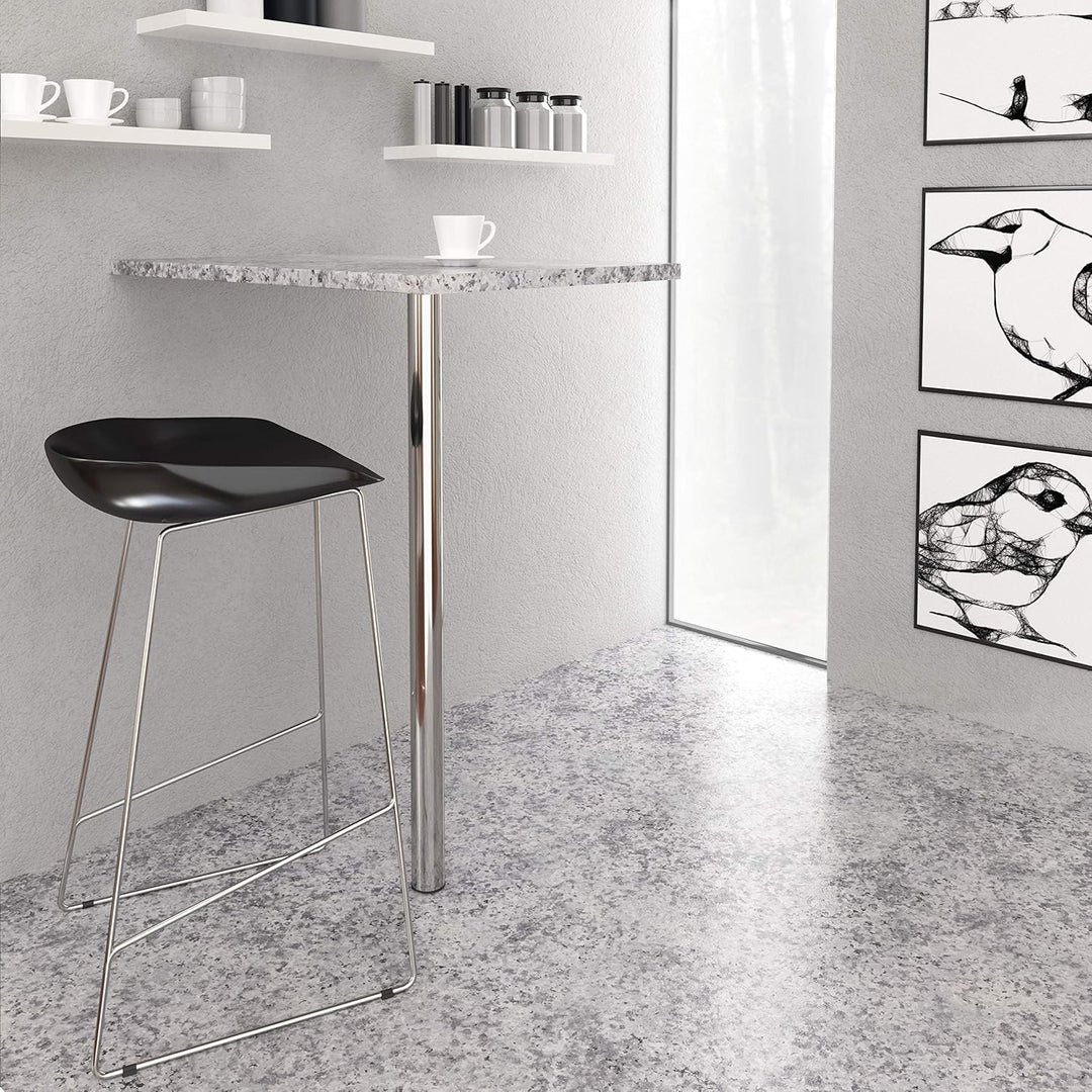 sossai® Premium Tischbeine TBCH | höhenverstellbar | Design: Chrom | 4 Stück | Höhe: 110 cm (1100 mm