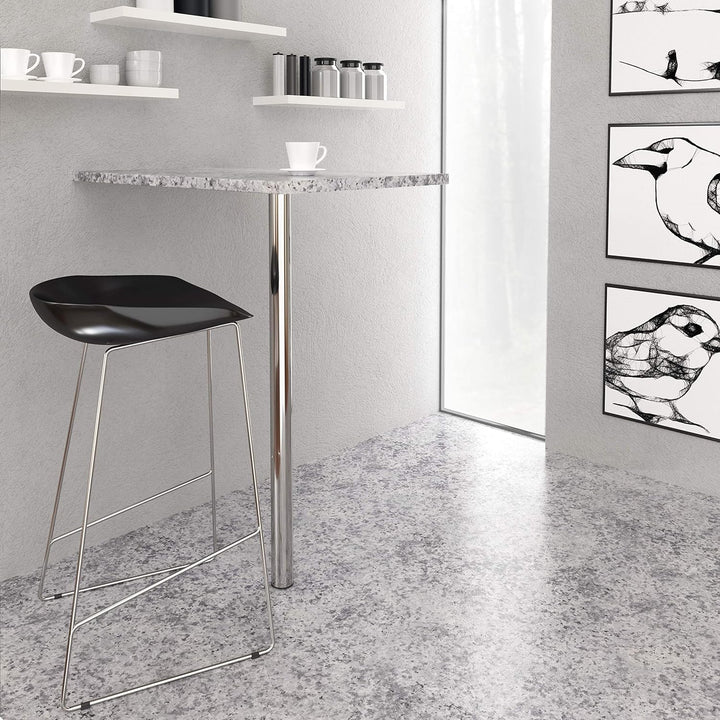 sossai® Premium Tischbeine TBCH | höhenverstellbar | Design: Chrom | 4 Stück | Höhe: 110 cm (1100 mm