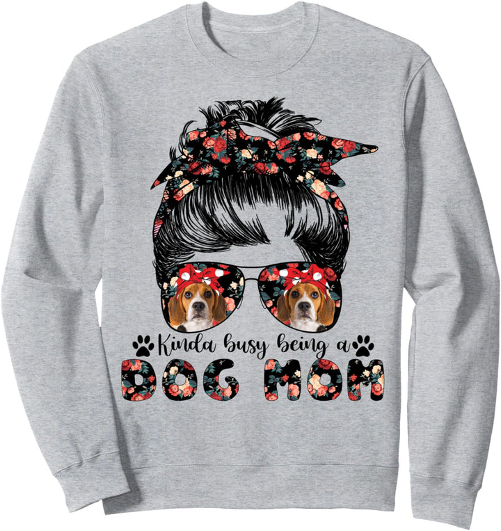 Damen-Brille mit Beagle-Hundemotiv Sweatshirt