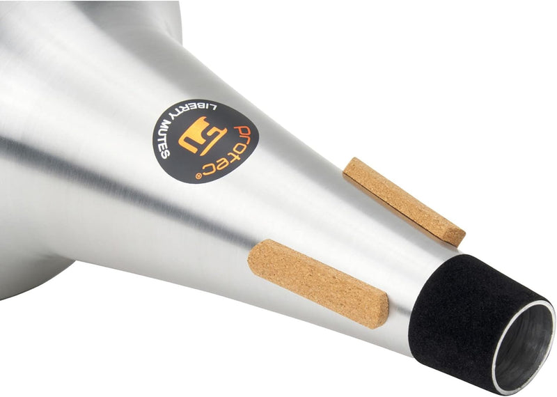 Protec Liberty ML106 Dämpfer für Tenorposaune, Aluminium, gerade/grosse Bohrung Aluminum Mute Gerade