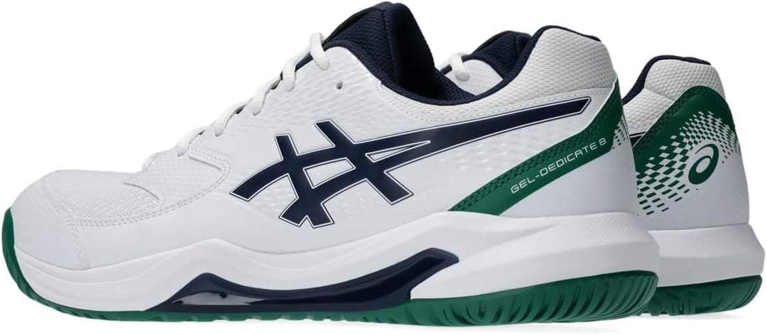 ASICS Dedicate 8 Mann Tennisschuhe Blau Weiss 39 EU White Midnight, 39 EU White Midnight