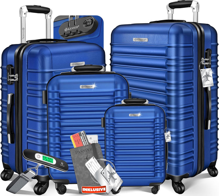 KESSER® 4tlg. Hartschalenkofferset Hard Shell Basic Hartschalenkoffer Trolley Koffer Reisekoffer Rei