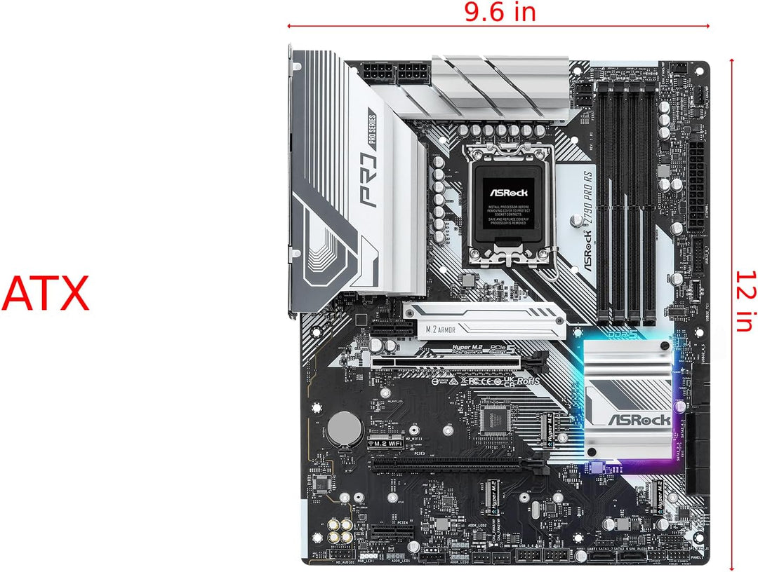ASRock Z790 Pro RS Intel Z790 LGA 1700 ATX