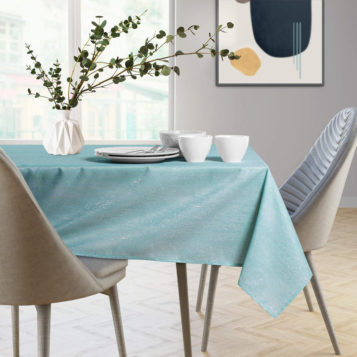 AmeliaHome Tischläufer Set 35x250 cm und 115x250 cm Lotuseffekt Wasserabweisend Schlangenhautmuster