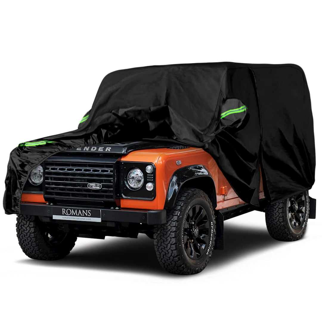 Autoabdeckung Wasserdicht Ersatz für Land Rover Defender 90 1990-2016, Vollgarage Autoplane Car Cove