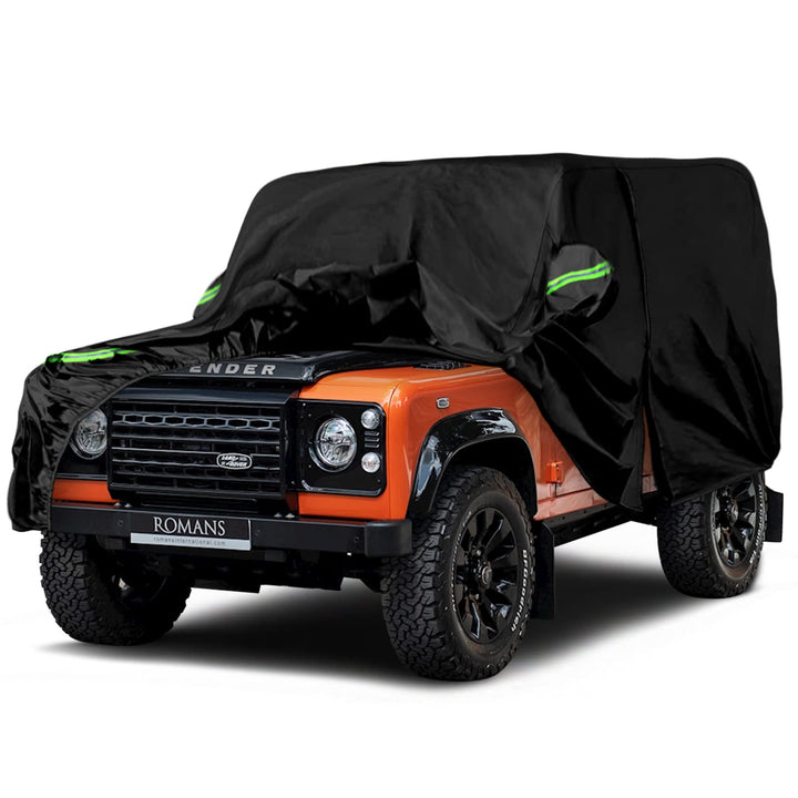 Autoabdeckung Wasserdicht Ersatz für Land Rover Defender 90 1990-2016, Vollgarage Autoplane Car Cove
