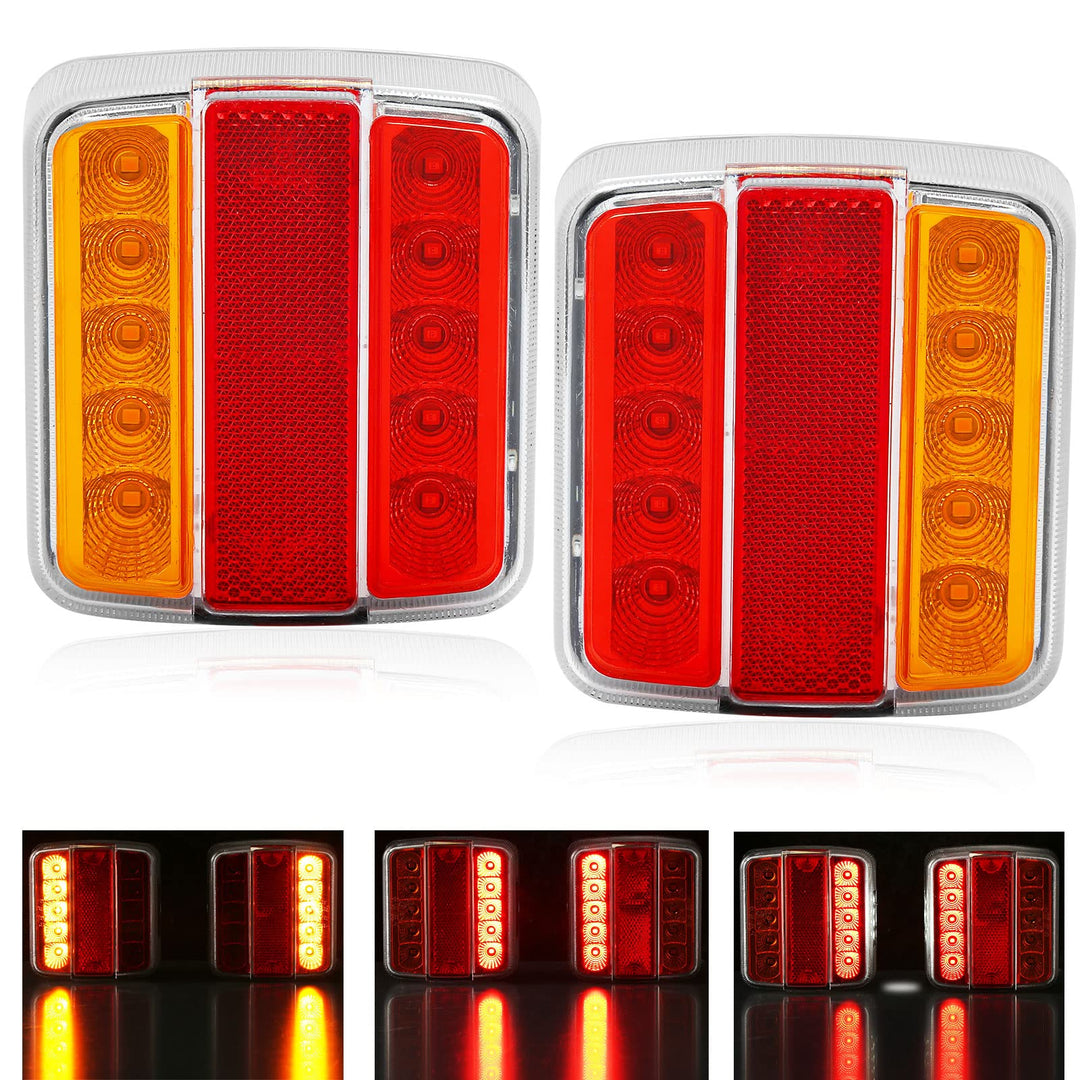 DARKGUARD LED Anhänger Rückleuchten Set,Rücklichter Für Anhänger 12v led,Rücklicht Anhänger Led 12v,
