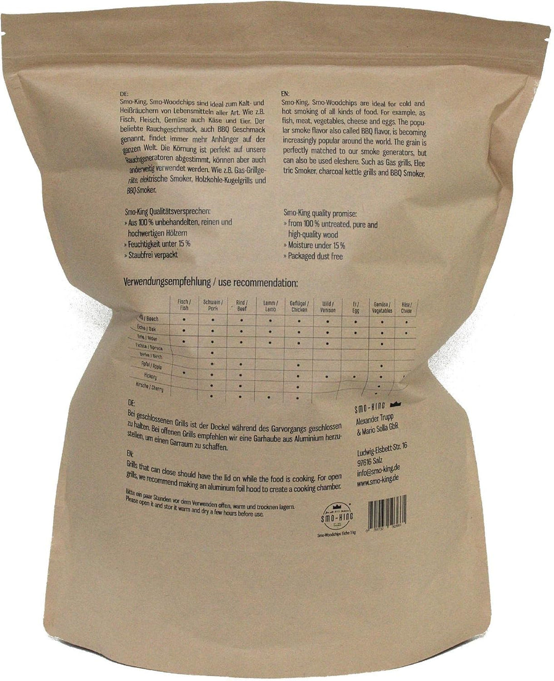 Smo-King Woodchips Eiche 1 kg