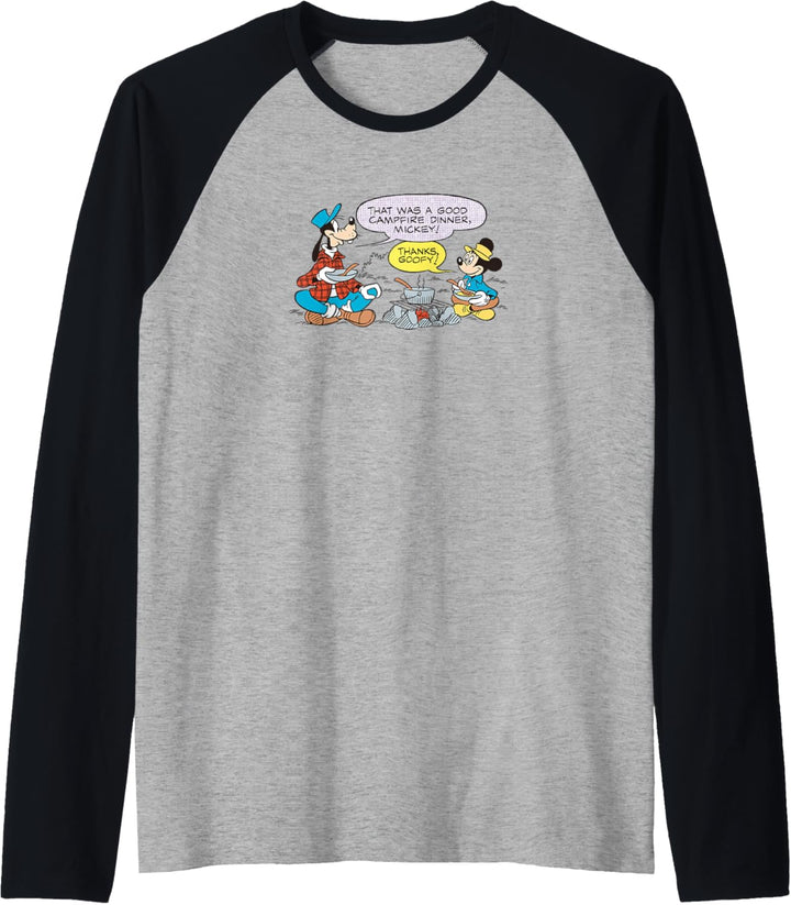 Disney Mickey Mouse Campfire Mickey & Goofy Raglan