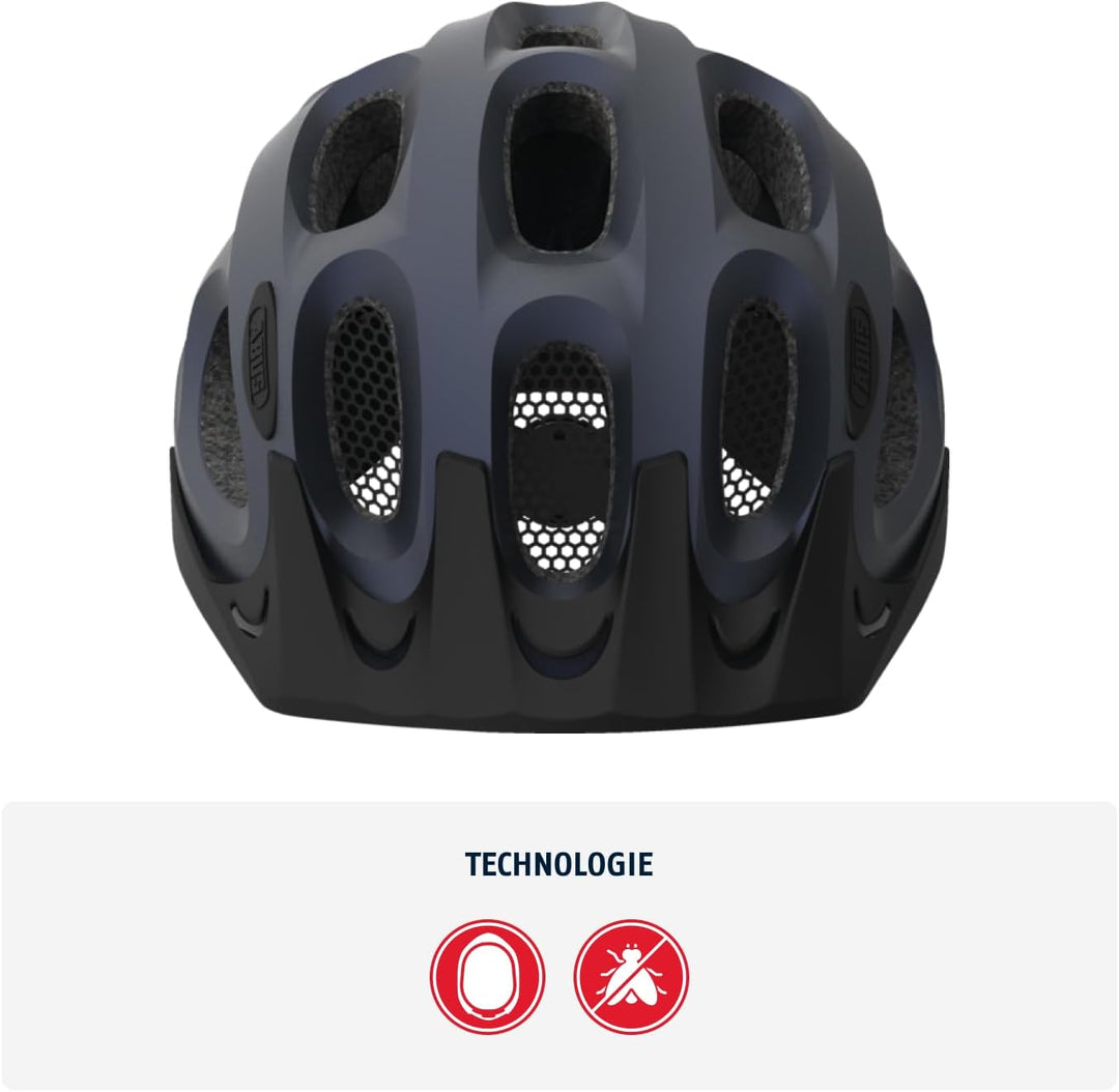 ABUS Stadthelm Youn-I ACE - Fahrradhelm für den Alltag - mit integriertem LED-Rücklicht - für Damen