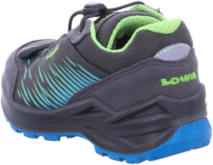 LOWA Halbschuh ZIRROX GTX LO JUNIOR 26 EU Anthrazit Türkis, 26 EU Anthrazit Türkis