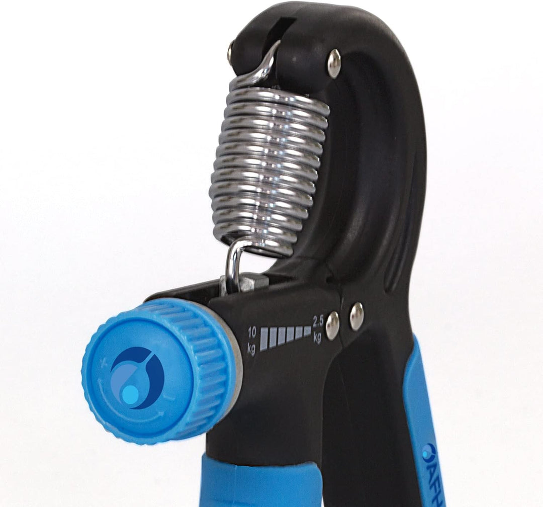 AFH-Webshop Verstellbarer Federgriff | Handtrainer Handgriff | versch leicht ( ca. 2,5 bis 10 kg), l