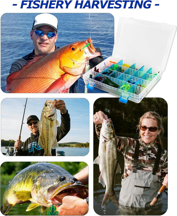 Fischköder Kunstköder Set, Angelköder Meer Wobbler Gummifisch Minnow Crankbait Barsch Forelle Hecht