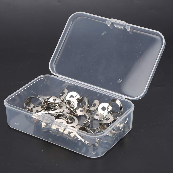 12 Stück Verstellbare Fingerpicks Edelstahl Fingerpicks Gitarre Banjo Ukulele Fingerpicks Zupfstring