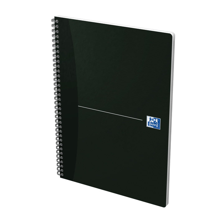 Oxford Office Smart Black 100100759 Schulheft Full Cover, A4, 180 Blatt, schwarz, 5-er Pack, sortier