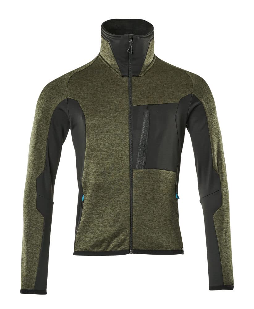Mascot 17103-316-3309-3XL Fleecepullover Mit Reissverschluss Grösse in Moosgrün/Schwarz, 3XL, 3XL
