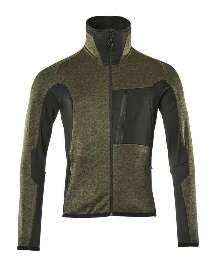 Mascot 17103-316-3309-3XL Fleecepullover Mit Reissverschluss Grösse in Moosgrün/Schwarz, 3XL, 3XL