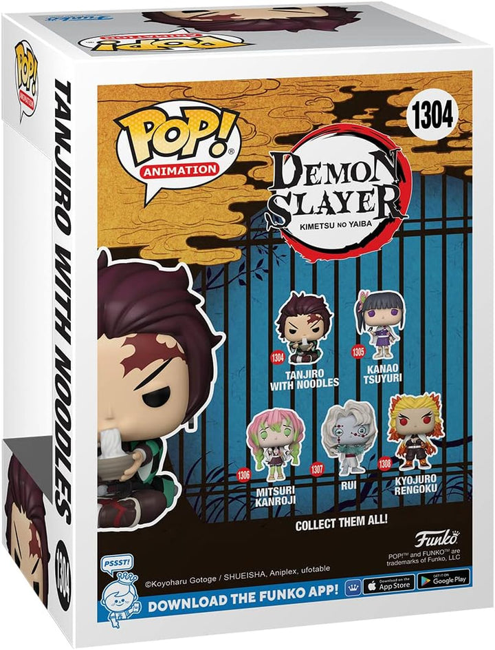 Funko Pop! Animation: Demon Slayer - Tanjiro mit Noodles - Vinyl-Sammelfigur - Geschenkidee - Offizi