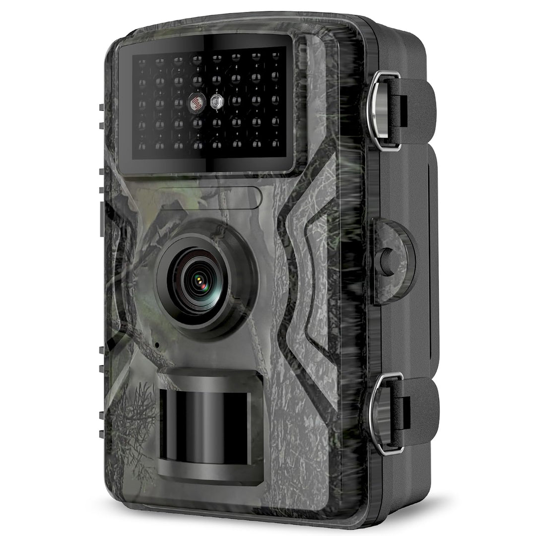 Wildkamera, 60MP 4K Video Wildtierkamera, 0,1 Sekunden ausgelöste IP66 wasserdichte Wildkamera mit N