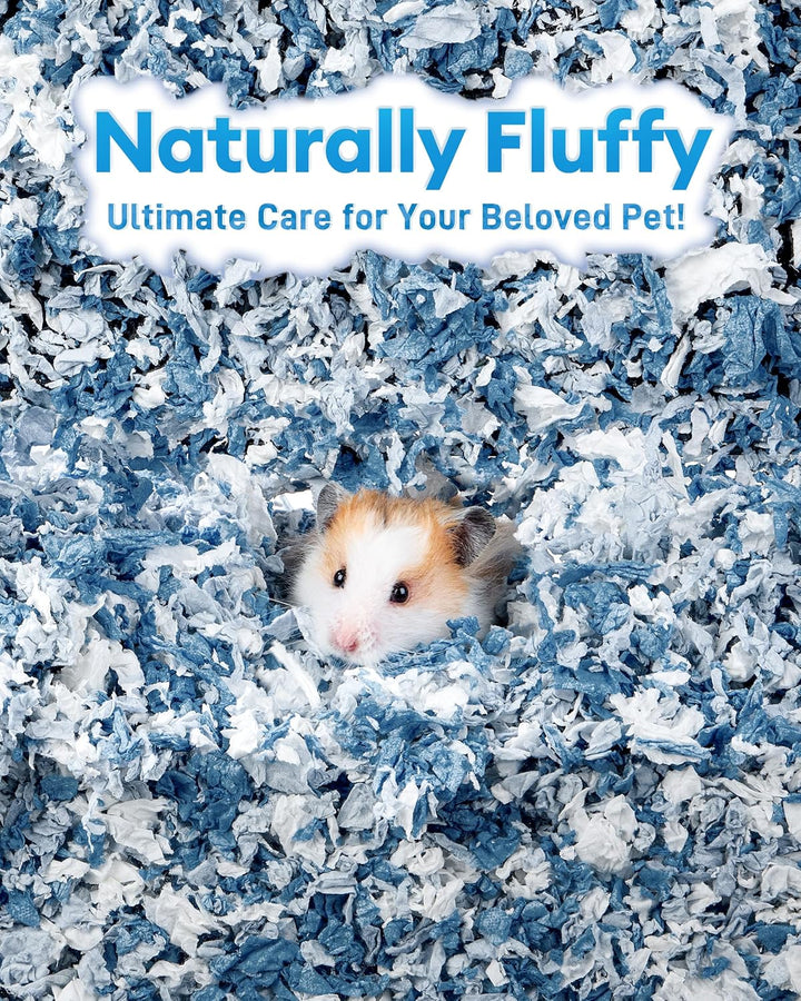 BUCATSTATE Hamster Streu 70L, Papier Einstreu für Kleintiere, Besonders Saugfähige & 99,9% Staubfrei