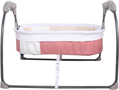 Aohuada Elektrische Babywippe, Babybett Wiege, Automatische Babyschaukel, Babywiege Wippen, Bluetoot