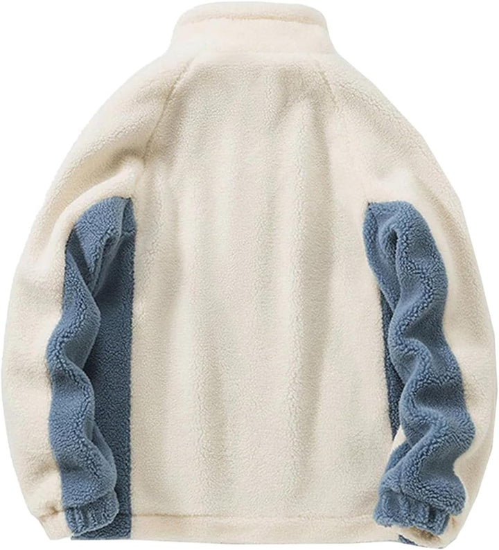 Aelfric Eden Herren Fleecejacke Damen Winter Teddyfleece Jacke Einfarbig Reissverschluss Outdoor She
