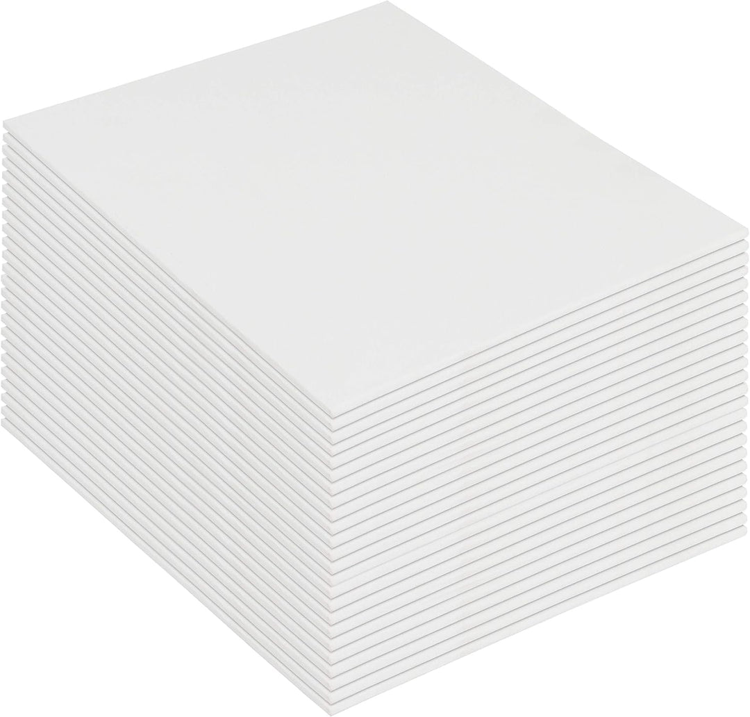 Kurtzy 24er Pack Leinwände zum Bemalen - 20 x 25 cm - Bespannte Keilrahmen Leinwände Set - Geeignet