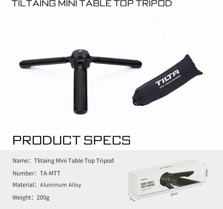 Tilta Mini Table Top Tripod mit 1/4 "-20 Schraube Kamera Stativ Handy Stativ Smartphone Stand Halter