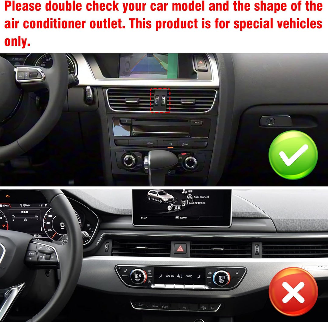 TTCR-II Kompatibel mit Handyhalterung Audi A4/S4 B8 2008-2015, A5/S5 8T 2008-2016, A4 B8 Smartphone