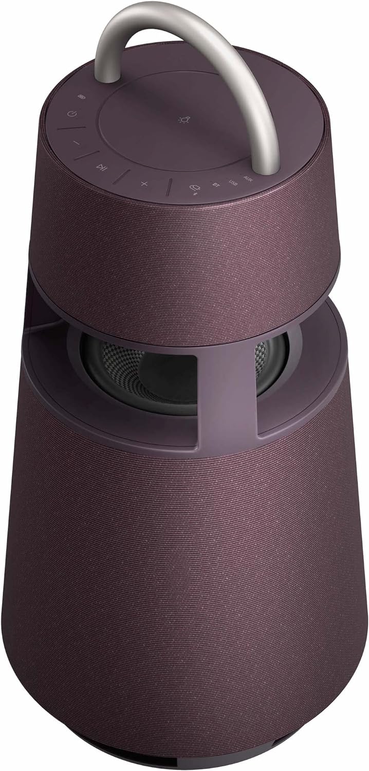 LG Electronics XBOOM 360 DRP4, tragbarer Bluetooth-Lautsprecher (120 Watt, 360 Grad Sound, Beleuchtu