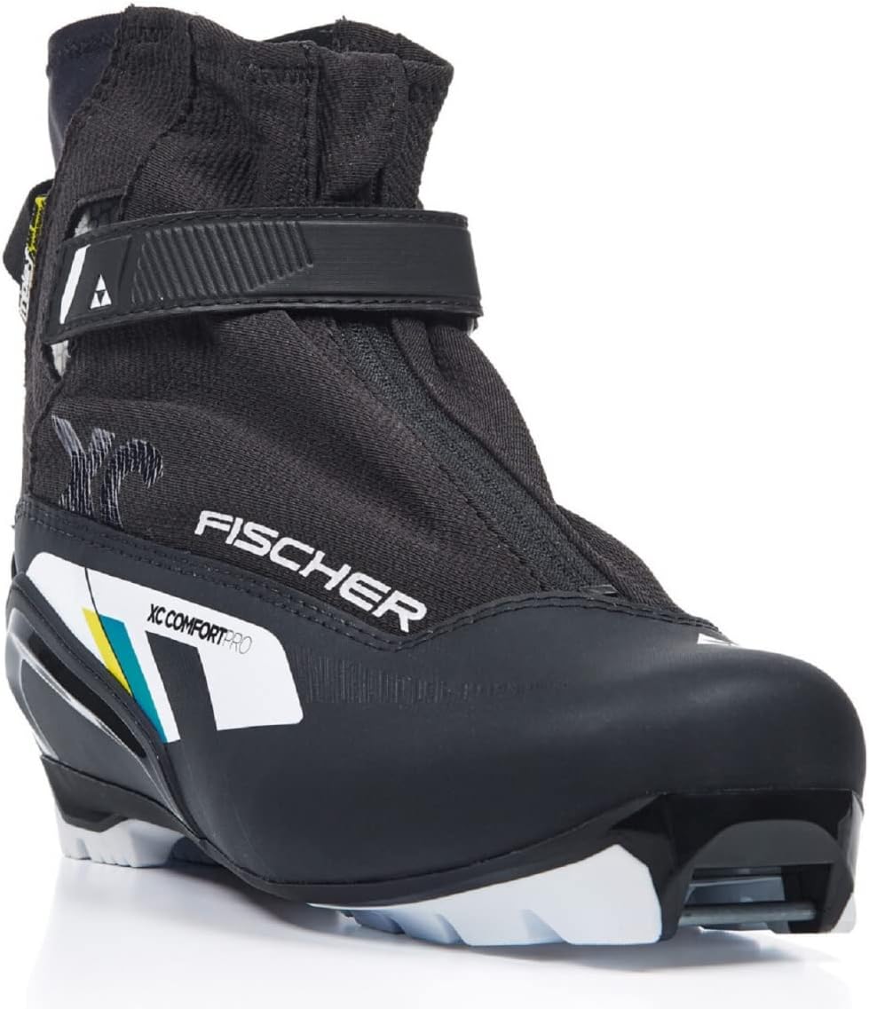 Fischer Unisex – Erwachsene XC Comfort PRO Black Yellow Langlaufschuh, 41 41 Schwarz, 41 Schwarz