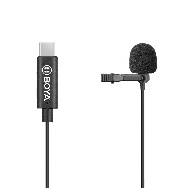 Walimex pro Boya M3 Ansteckmikrofon für USB C, leistungsstarkes Lavaliermikrofon 50 Hz-20 kHz, exter