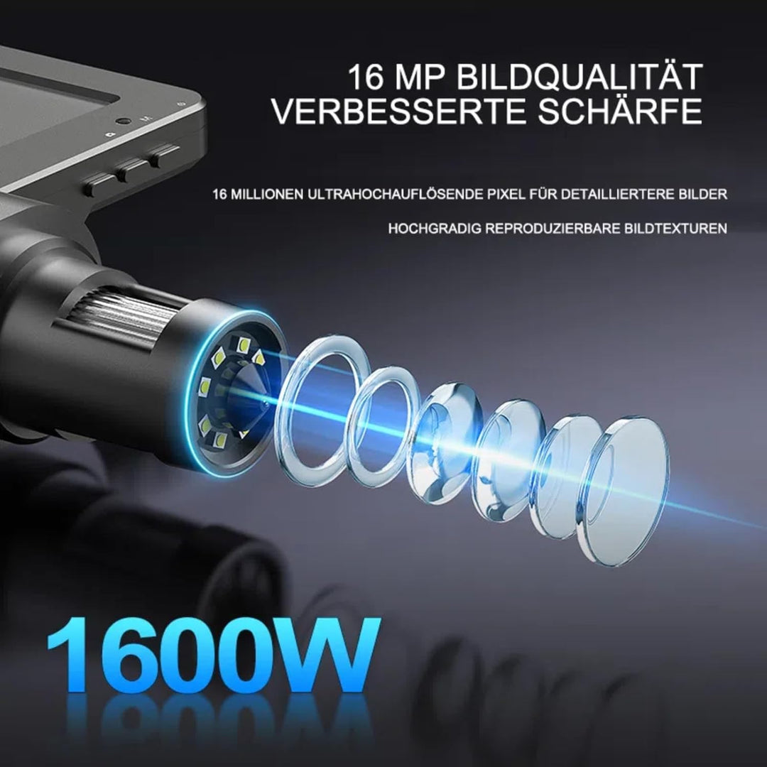WADEO 7" LCD Digitalmikroskop 1200X, 1080P HDMI Videomikroskop mit Metallständer, LED Fülllichter, U