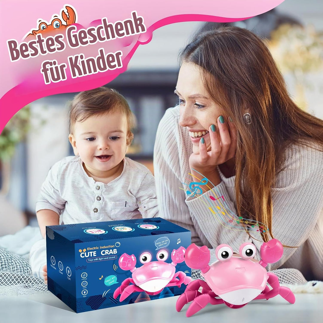 Adeokay Krabbe Baby Spielzeug ab 6 7 8 9 10 Monate, Spielzeug 1 2 3 Jahr Kinderspielzeug ab 1-3 Jahr