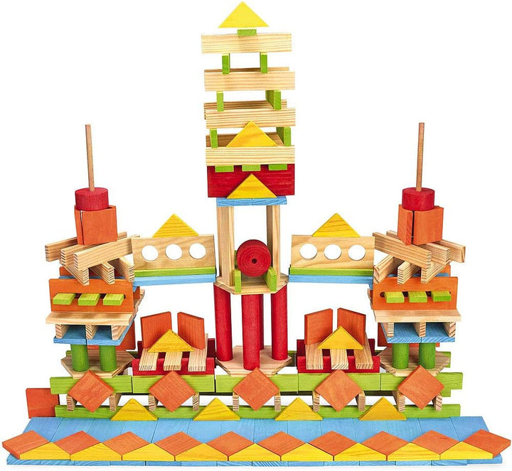JEUJURA jeujuraj8345 Triangle Rectangle Multi-Form Tecap Ziegel und Block Spielzeug (200 Teile) Norm