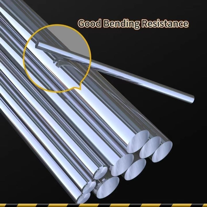 Coavoo 2 x Ø12mm x 400mm Linearwelle Linearführung Gerade Rundstange 12mm Durchmesser Horizontale Pr