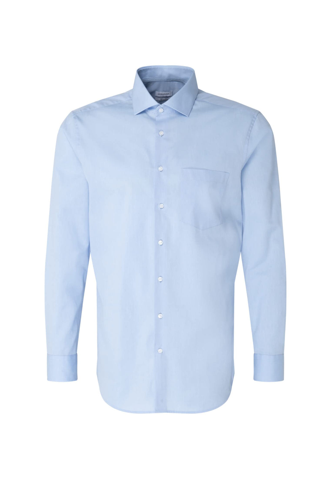Seidensticker Herren Regular Fit Langarm Popeline Hemd (1er Pack) 40 Hellblau, 40 Hellblau