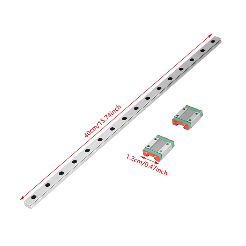 400mm Linearführung Führungsschiene, MGN12 Linearschiene Führungsschienen Linearlager Linear Rail Li