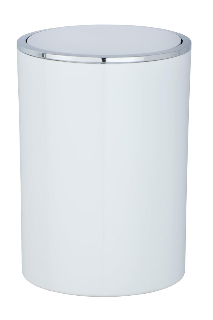 WENKO Kosmetikeimer Mod. Inca 5 Liter Abfallbehälter mit Deckel für Gäste-WC Badezimmer Mülleimer Ku