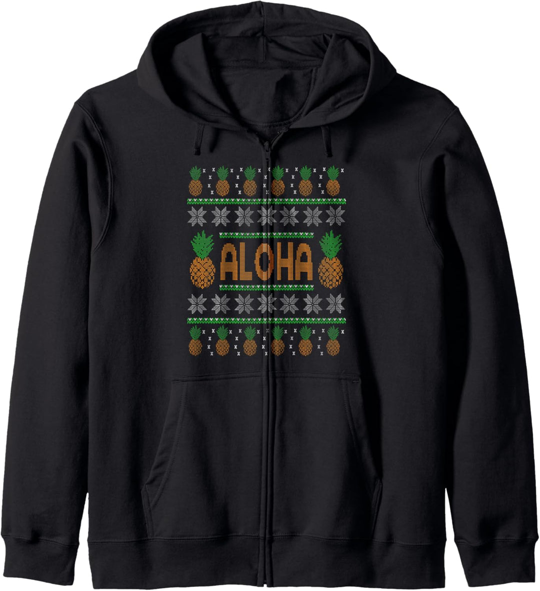 Ananas Hässliche Weihnachten - Aloha Ananas Weihnachten Kapuzenjacke
