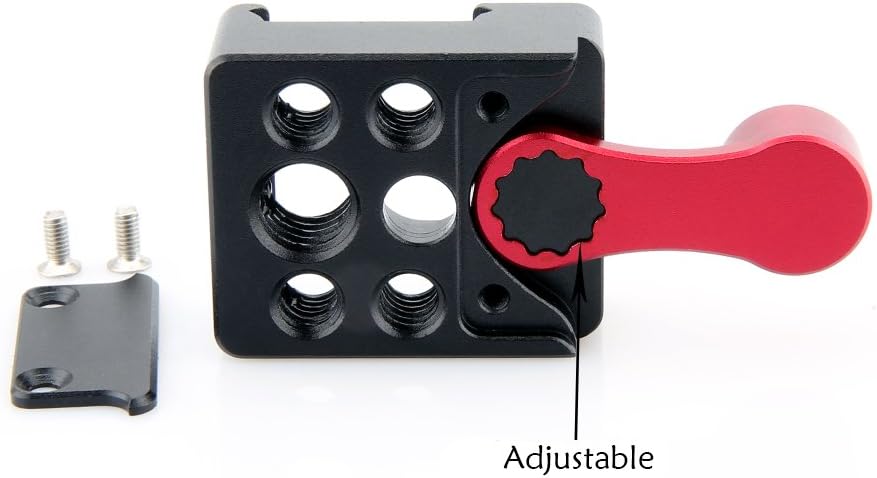 NATO Clamp,NICEYRIG NATO Lock Klemme mit Quick Release Sicherheitsschiene 7cm für LED Video Licht, M